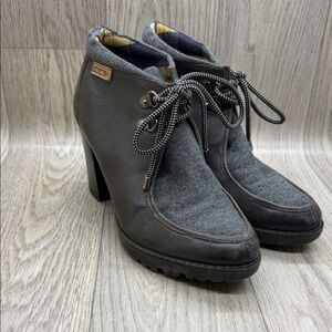 PIKOLINOS Dark Gray Heeled Boots